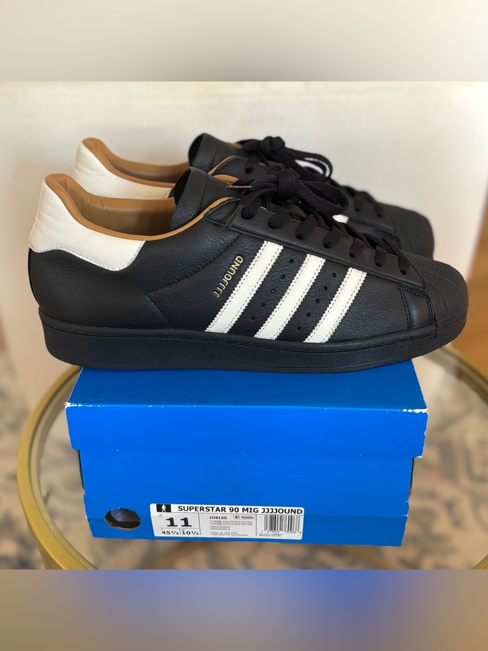 Jjjjound x Adidas Superstar 90 Black Made In Germany Mens Size 11
